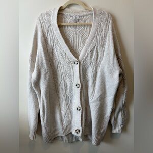a new day Cream Button-Up Cardigan